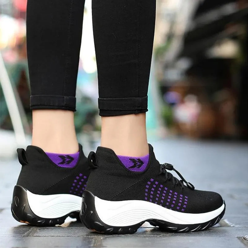 Baskets confort compensées