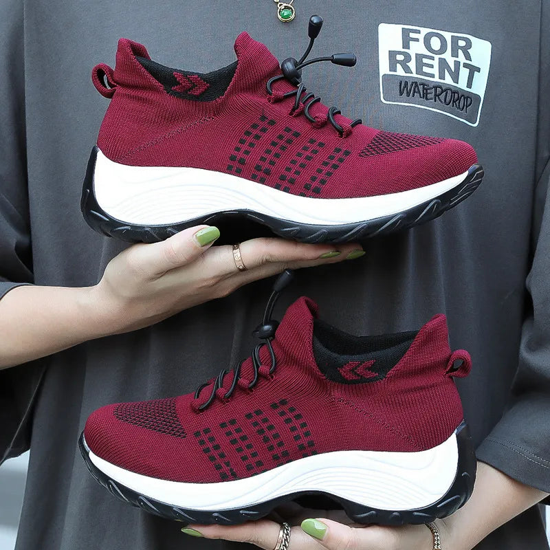 Baskets confort compensées